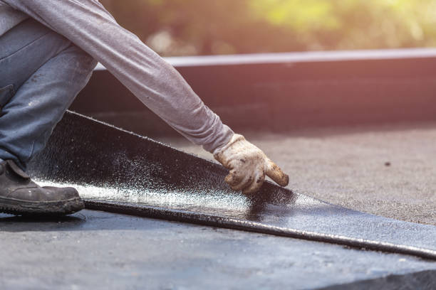 Professional Waterproofing technician working in Plymouth, OH
